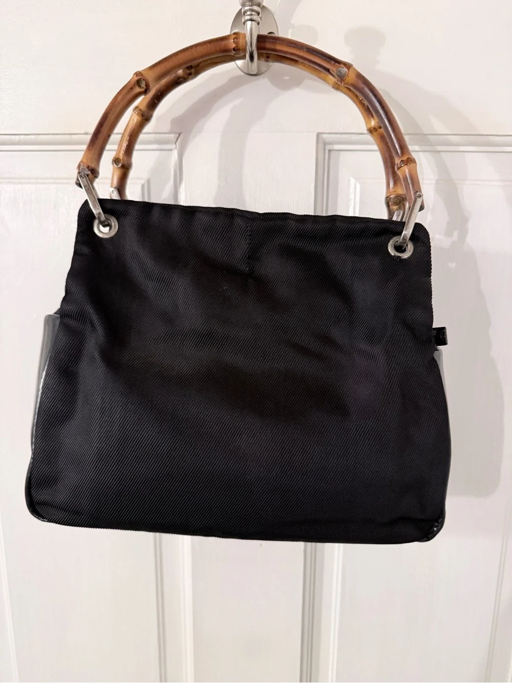 Gucci Black Bamboo-Handle Women’s Handbag - Picture 1 of 11